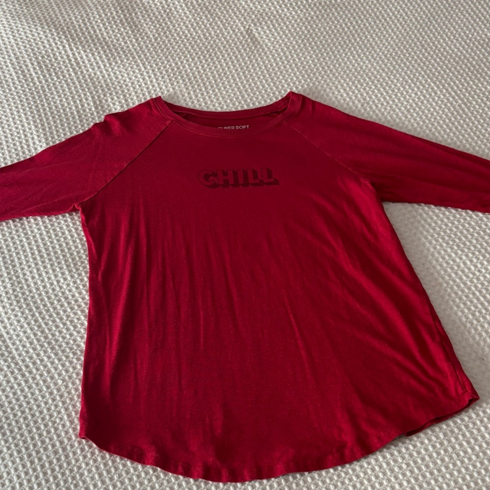 Torrid Super Soft Red Slub Jersey Top